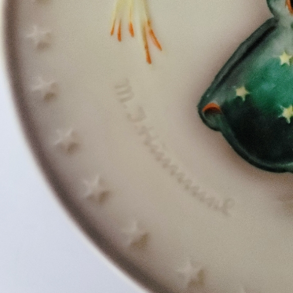 MJ Hummel vintage 1971 plate Heavenly Angel 1st edition anniversary W Goebel - Picture 4 of 7